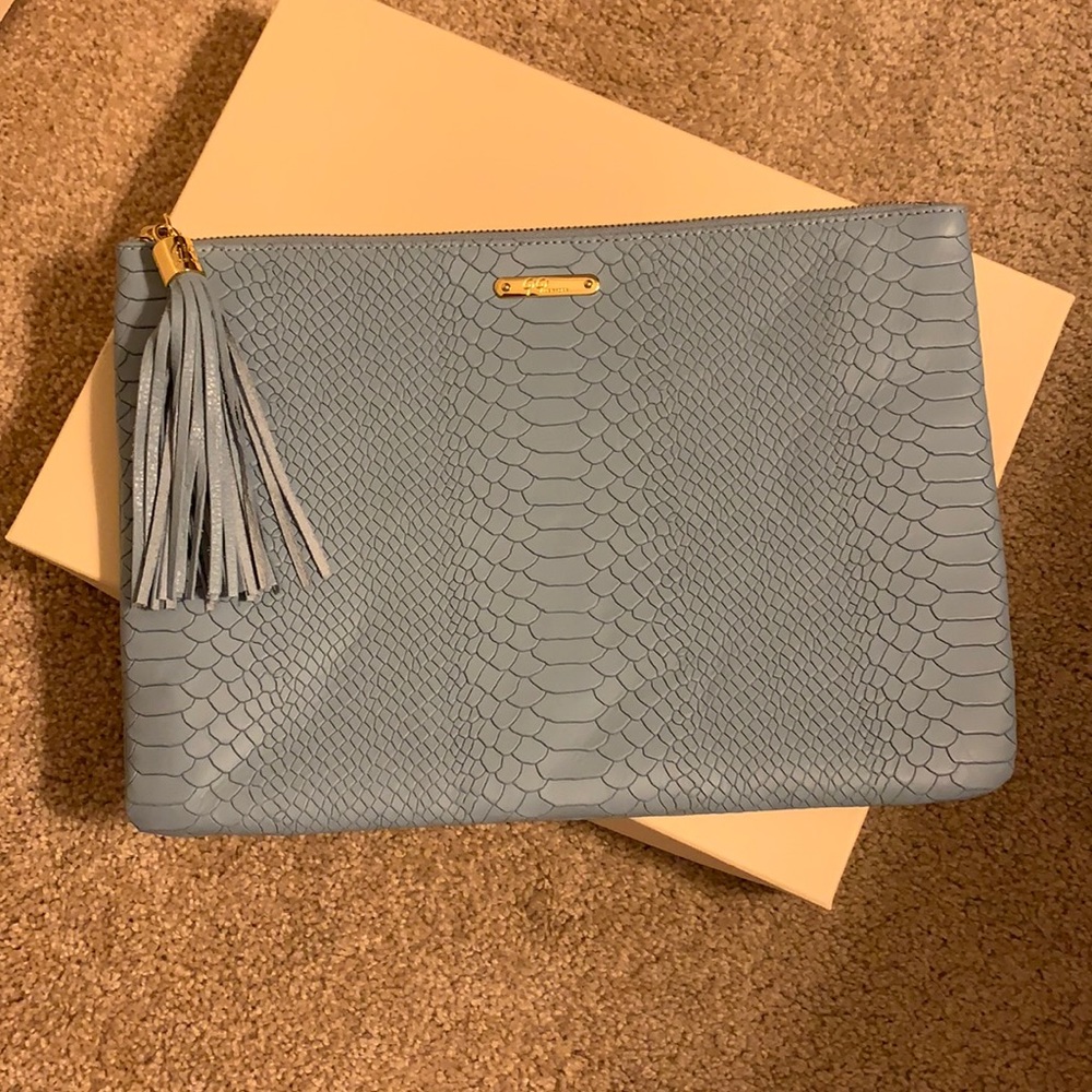 Gigi Uber Clutch In Hydrangea Python - image 1